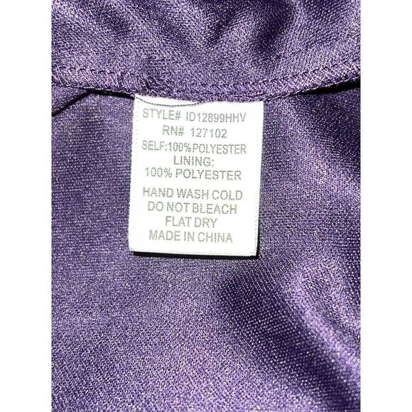 Pink Owl Diamond Print Dress Dress Women’s Large Purple Gold Multi Strap Lined - Picture 6 of 7